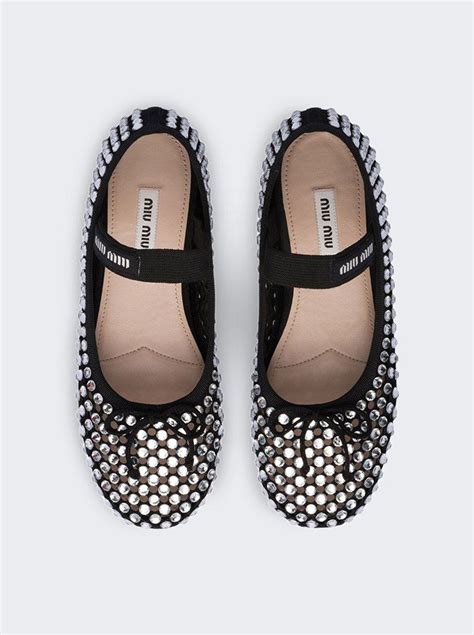 miu miu ballerinas 39.5|New Miu Miu Womens Shoes Ballerina Flats Size 39.5 Calzature .